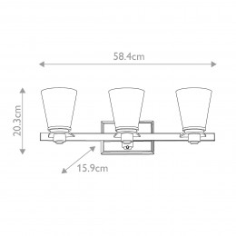 Бра для ванных комнат Hinkley Lighting, Арт. HK-AVON3-BATH