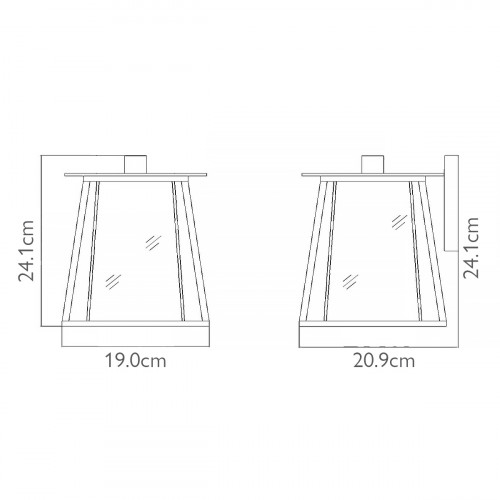 Настенный фонарь HK-WALKER2-S Hinkley, арт. HK-WALKER2-S