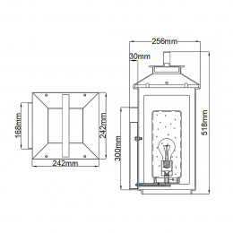 Настенный фонарь Hinkley, Арт. QN-ATWATER-L-PDB