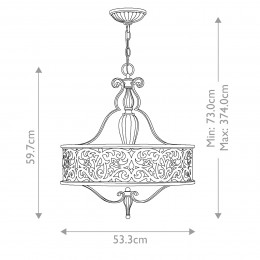 Люстра Hinkley Lighting, Арт. HK-CARABEL-P-B
