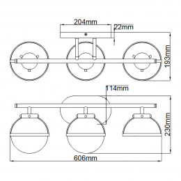 Бра для ванных комнат Hinkley, Арт. HK-HOLLIS3-C-HB-BATH