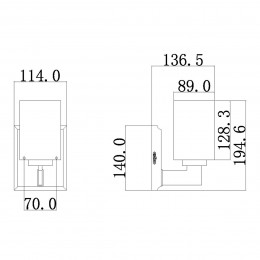 Бра для ванных комнат QZ-TAYLOR1S-BATH Quoizel, арт. QZ-TAYLOR1S-BATH