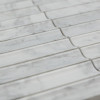 PIX 341 Bianco Carrara, Concave, чип 30х151 мм, сетка 305х318х12 мм, Матовая
