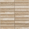 PIX 343 Yellow Travertine, Concave, чип 30х151 мм, сетка 305х318х12 мм, Матовая