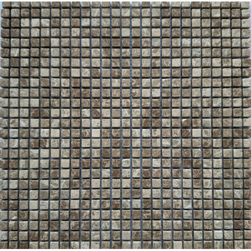 PIX 352 Light Emperador ,чип 10x10 мм, сетка 305х305x6 мм, Матовая