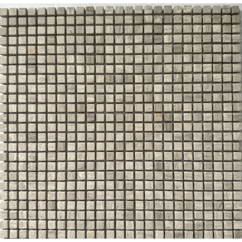 PIX 354 White Wooden ,чип 10x10 мм, сетка 305х305x6 мм, Матовая