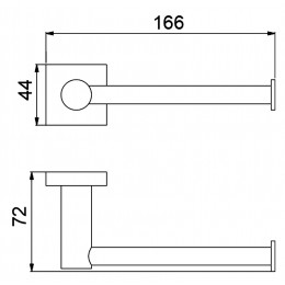 Бумагодержатель Timo Selene 12035/03 черный