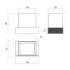Стакан для зубных щеток Timo Caisa 92031/03 черный