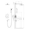 Душевая система встроенная Timo Selene SX-2069/16SM белый матовый