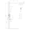 Душевая система встроенная с термостатом Timo Petruma SX-5079/03SM черный