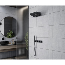 Душевая система встроенная с термостатом Timo Petruma SX-5249/03SM черный