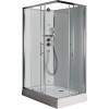 Premium ILMA 102 L душевая кабина с крышей, хамам и стульчиком 120*80*222
