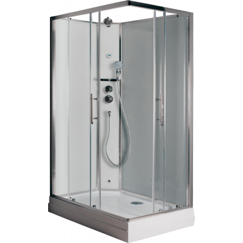 Premium ILMA 102 L душевая кабина с крышей, хамам и стульчиком 120*80*222