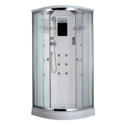 Lux T-7709 NEW душевая кабина 90*90*225, турецкая баня хамам, стульчик прозрачный