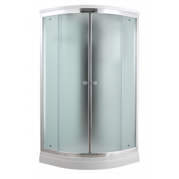 Comfort T-8801 Fabric Glass душевая кабина 100*100*22+турецкая баня хамам+стульчик прозрачный