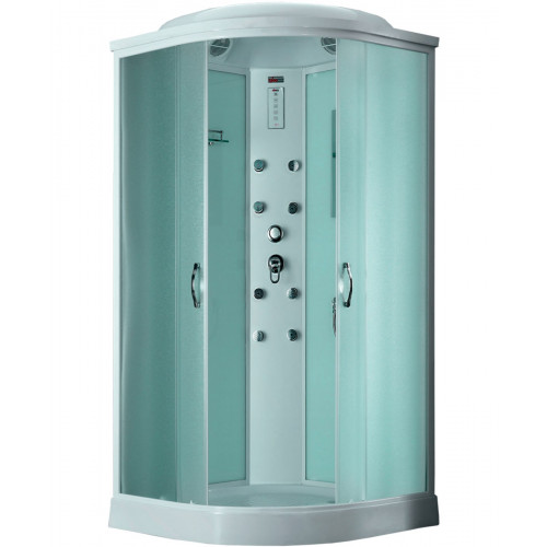 eco TE-0709 душевая кабина 90*90*218, турецкая баня хамам, стульчик прозрачный