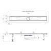 Душевой лоток TIMO Drain System 700 с вставкой 