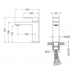 Смеситель для раковины Timo Selene 2061/16F белый матовый