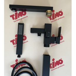 Смеситель напольный для ванны с душем Timo Selene 2200/03Y-CR черный