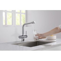 Смеситель для кухни с подключением фильтра Timo Saona 2396/00F хром