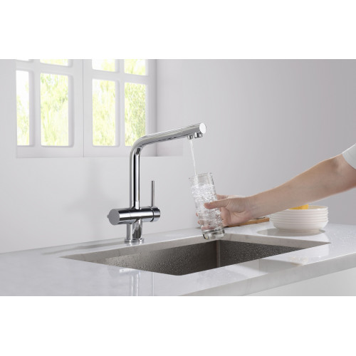Смеситель для кухни с подключением фильтра Timo Saona 2396/00F хром