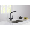 Смеситель для кухни с подключением фильтра Timo Saona 2396/03F черный