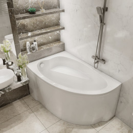 Комплект Акриловая ванна TIMO IVA1595L 150*95*70+Каркас + Слив-перелив+Фронтальная панель
