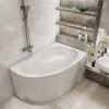 Комплект Акриловая ванна TIMO IVA1595R 150*95*70+Каркас + Слив-перелив+Гидромассаж 6 форсунок+Фронтальная панель