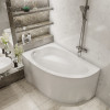 Комплект Акриловая ванна TIMO IVA1610L 160*100*70+Каркас + Слив-перелив+Гидромассаж 6 форсунок+Гидромассаж спины 3 форсунки+Хромотерапия
