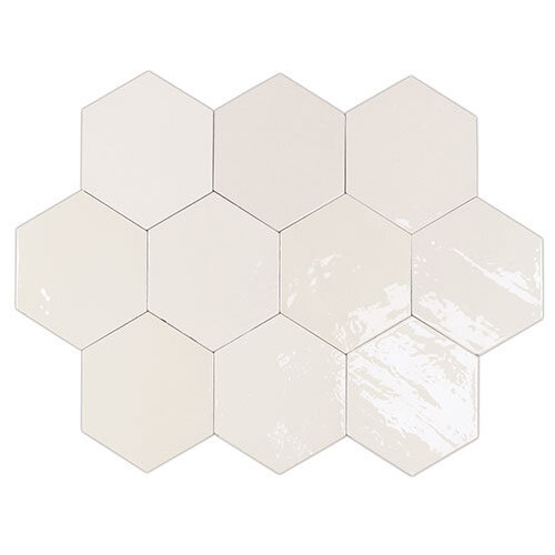 Zellige Hexa White