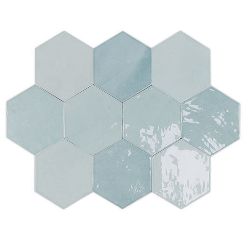 Zellige Hexa Aqua