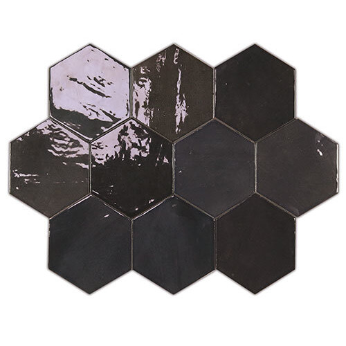 Zellige Hexa Graphite